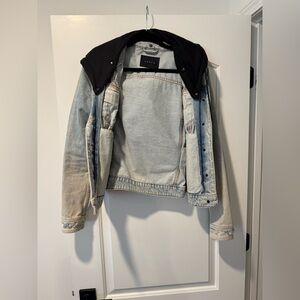 BlankNYC Denim Jacket with Black Hood